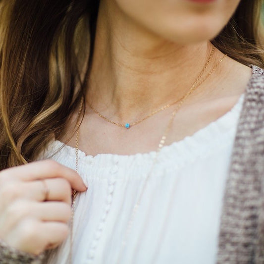 Light Blue Rebecca Necklace